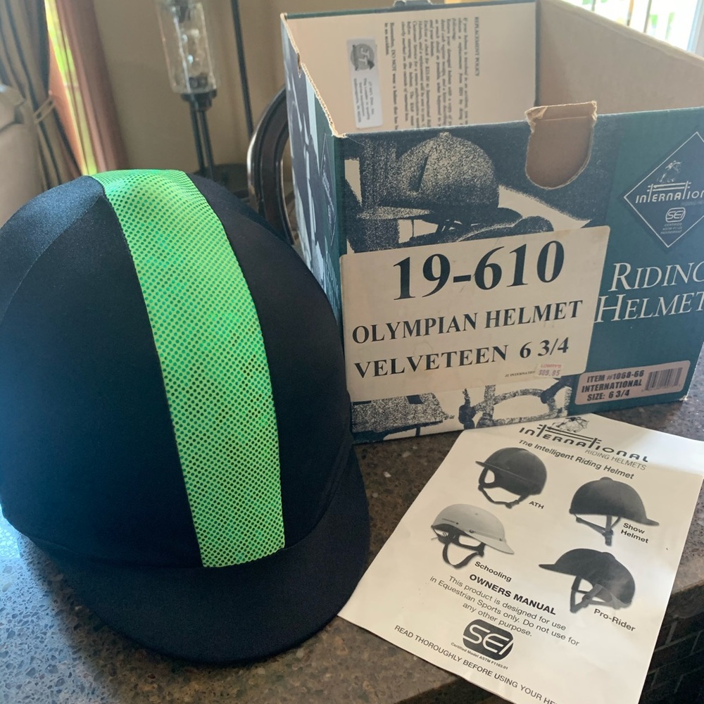 Olympian Velveteen 6 3/4 Riding Helmet
